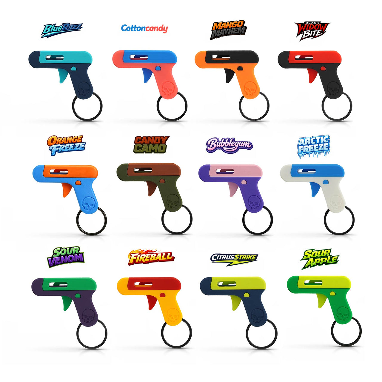 Smartee Shooter Keychain - Actually Works! Shoots Smarties Candy - Doubles as Fun and Satisfying Fidget Toy
