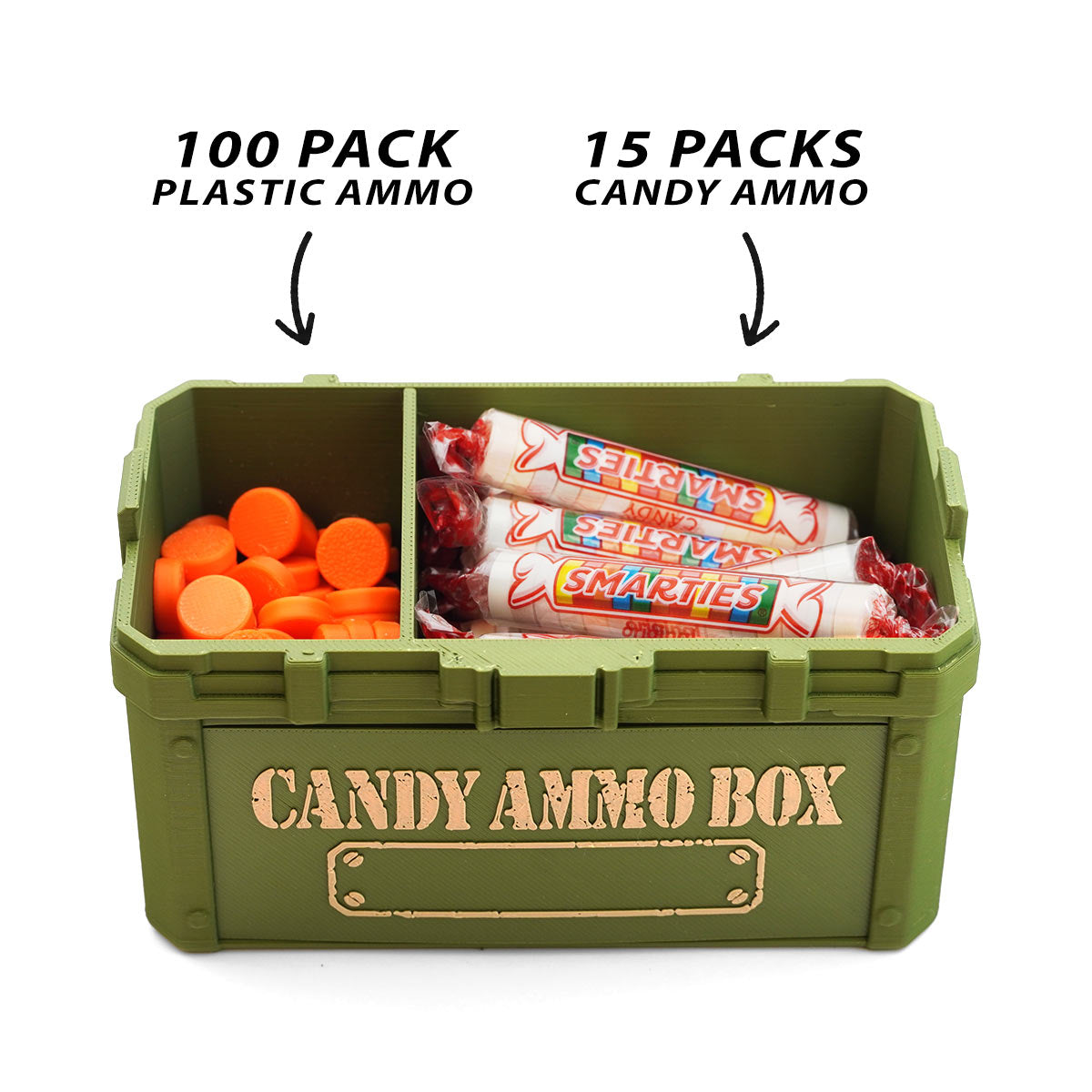Candy Ammo Box - Filled with Candy and Ammo.