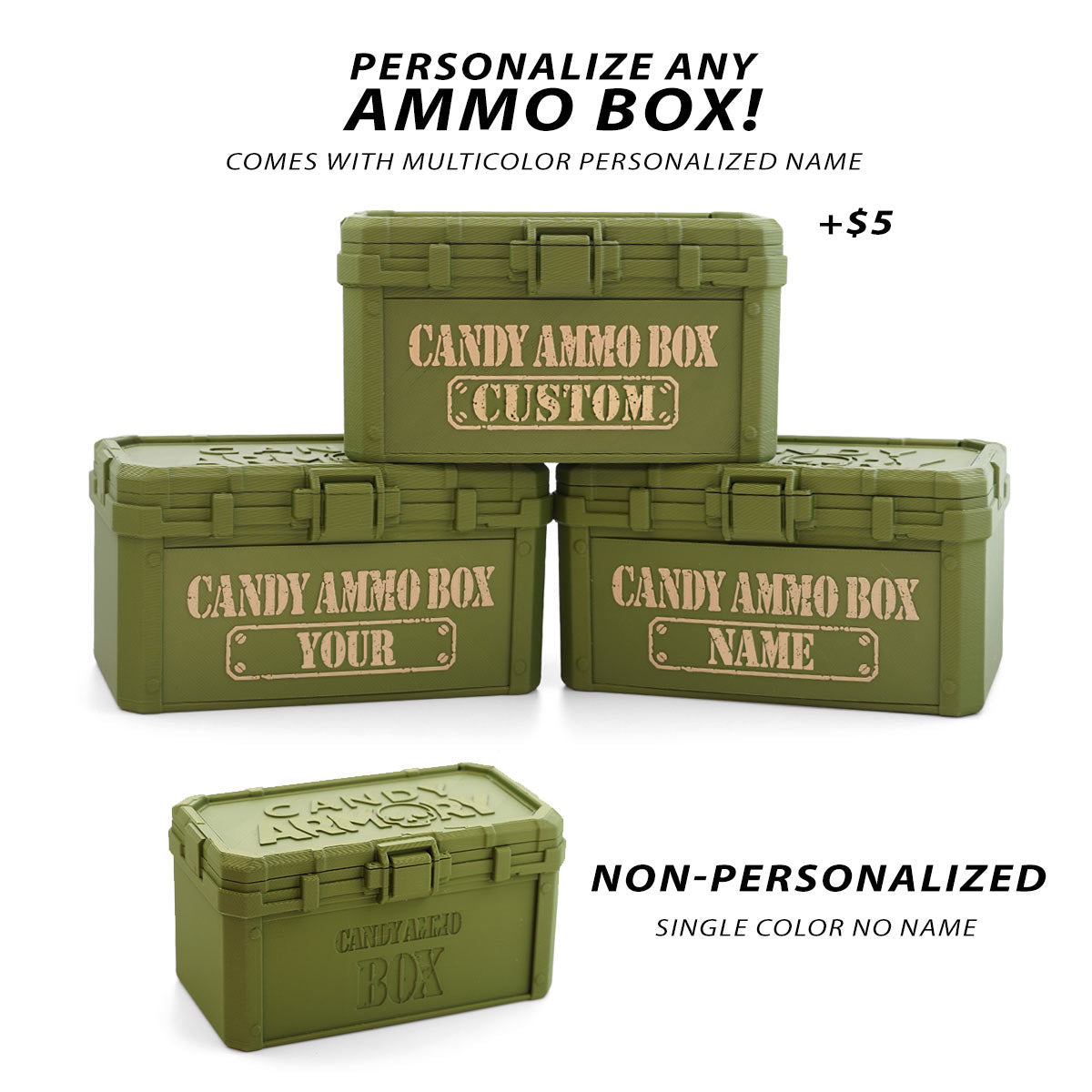 Candy Ammo Box - Filled with Candy and Ammo.