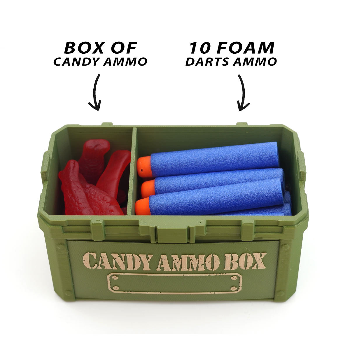 Candy Ammo Box - Filled with Candy and Ammo.