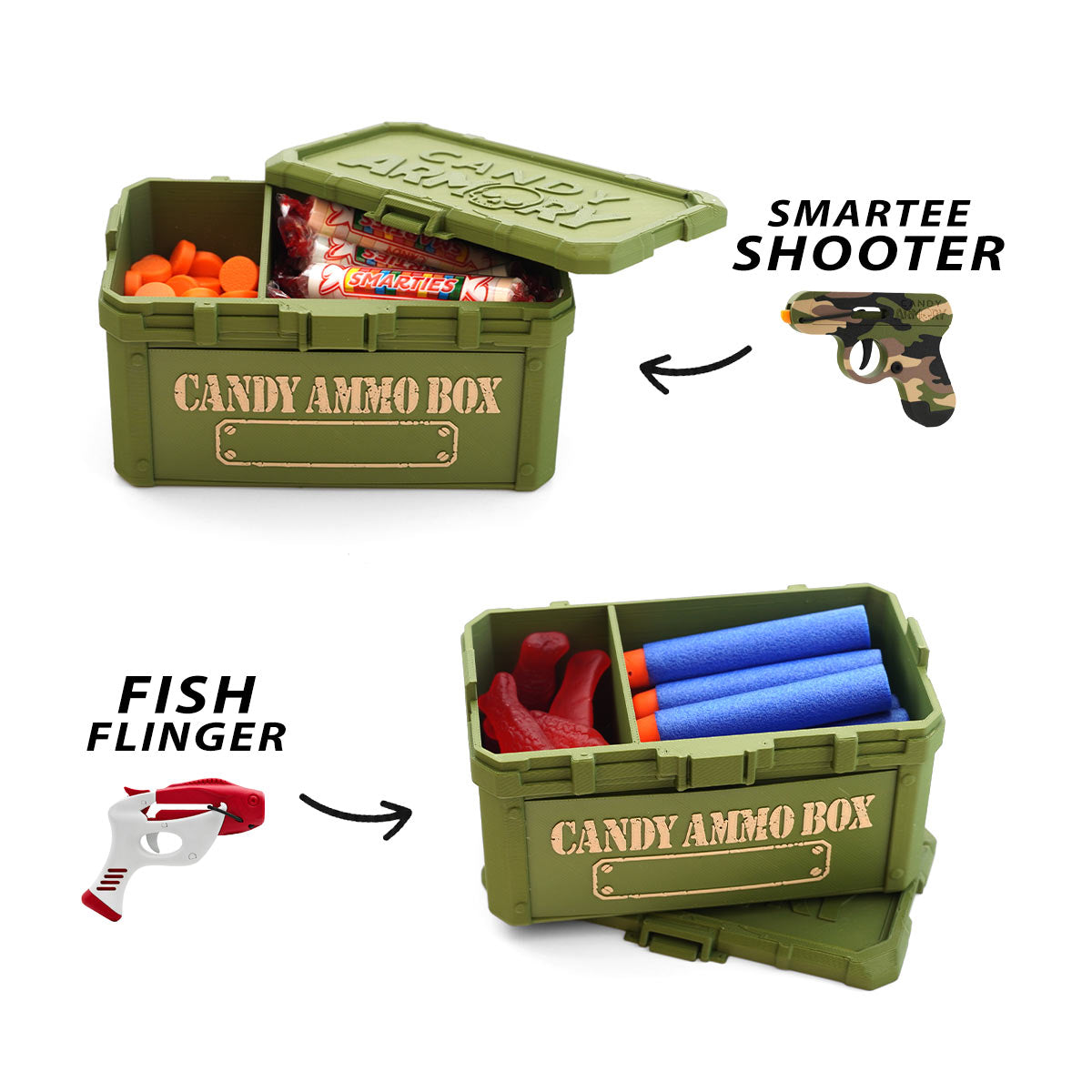 Candy Ammo Box - Filled with Candy and Ammo.