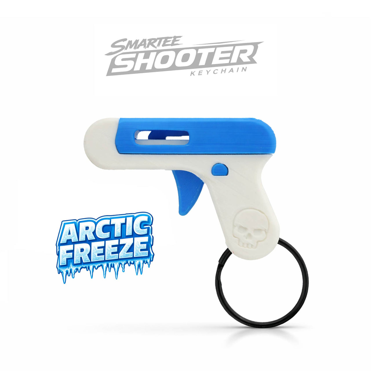 Smartee Shooter Keychain - Actually Works! Shoots Smarties Candy - Doubles as Fun and Satisfying Fidget Toy