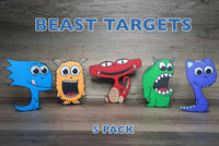 Monster Targets for Smarties Gun - 5 Pack (1 FREE)