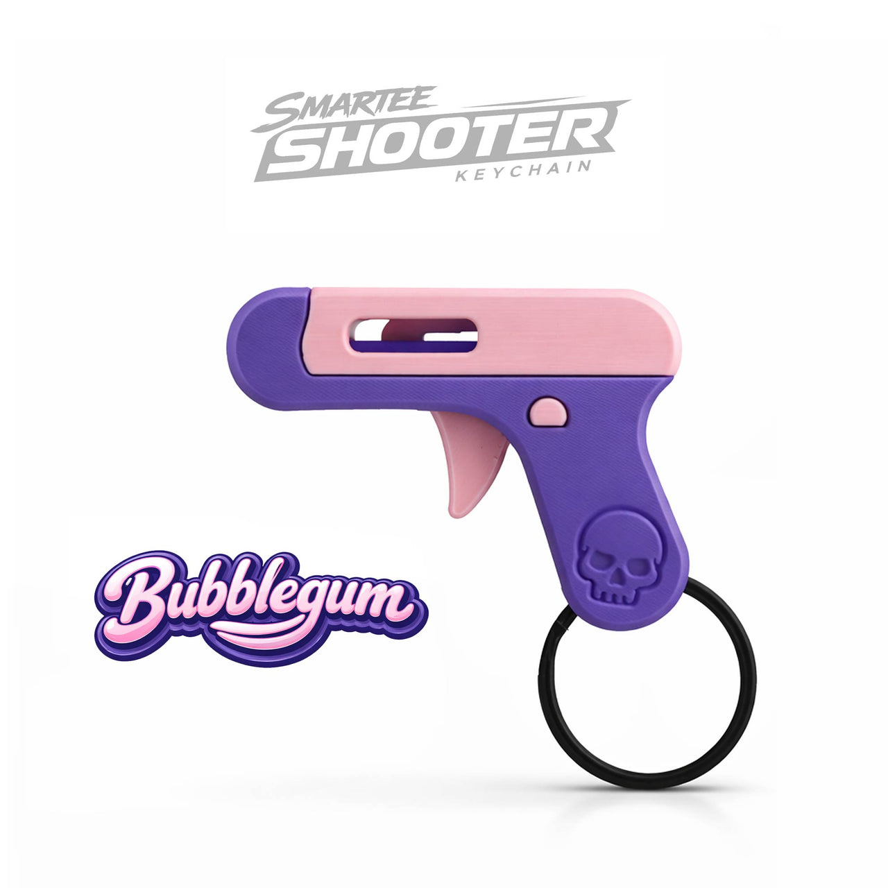 Smartee Shooter Keychain - Actually Works! Shoots Smarties Candy - Doubles as Fun and Satisfying Fidget Toy