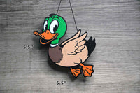 Duck Target - Breaks apart when hit. - Snaps back together in seconds.