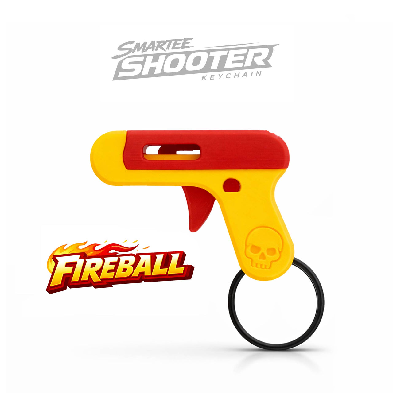 Smartee Shooter Keychain - Actually Works! Shoots Smarties Candy - Doubles as Fun and Satisfying Fidget Toy