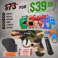 Smartee Shooter Monster Bundle - Shooter, Targets, Holster, Mini Shooter, More!