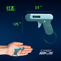 Smartee Shooter Keychain - Actually Works! Shoots Smarties Candy - Doubles as Fun and Satisfying Fidget Toy