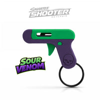 Smartee Shooter Keychain - Actually Works! Shoots Smarties Candy - Doubles as Fun and Satisfying Fidget Toy