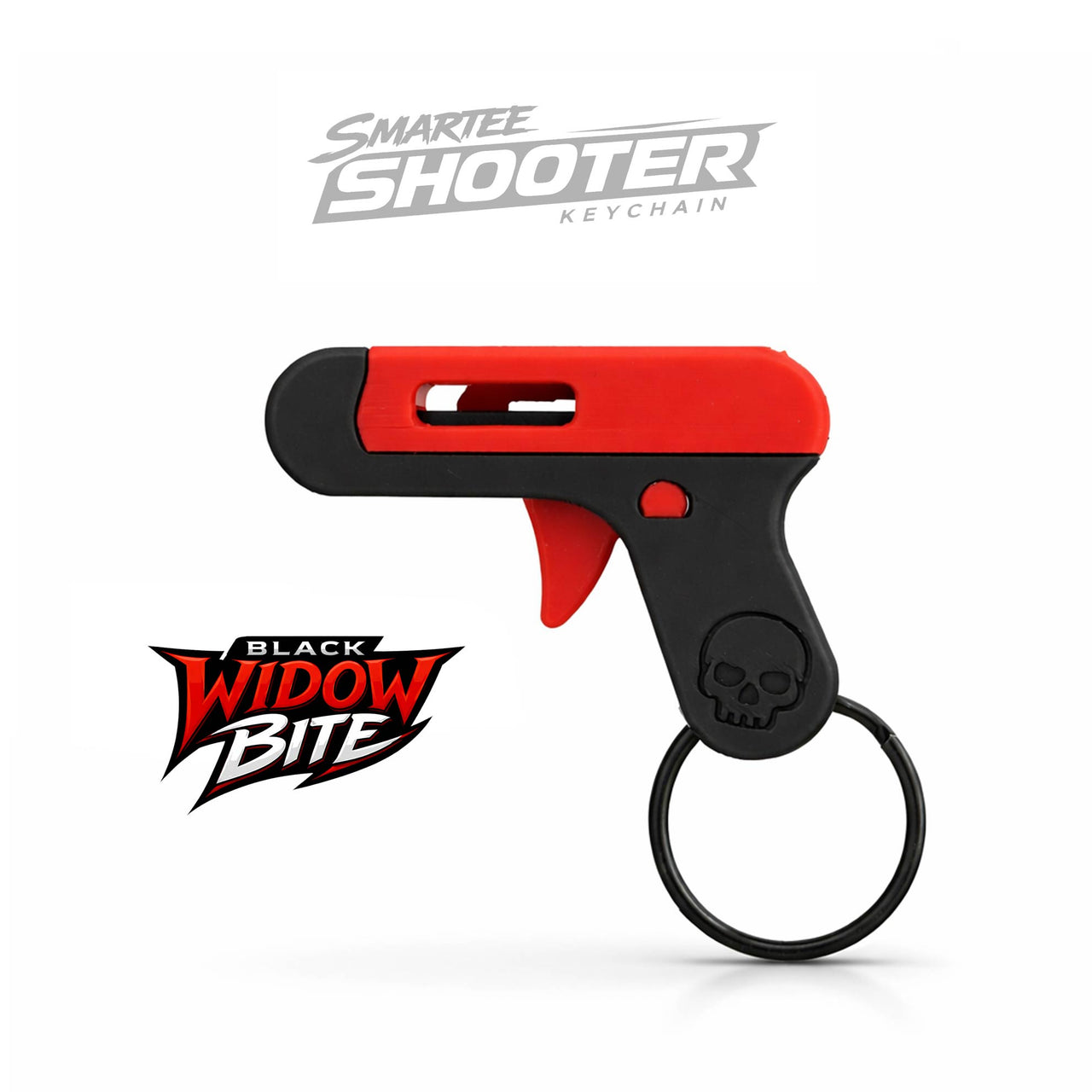 Smartee Shooter Keychain - Actually Works! Shoots Smarties Candy - Doubles as Fun and Satisfying Fidget Toy