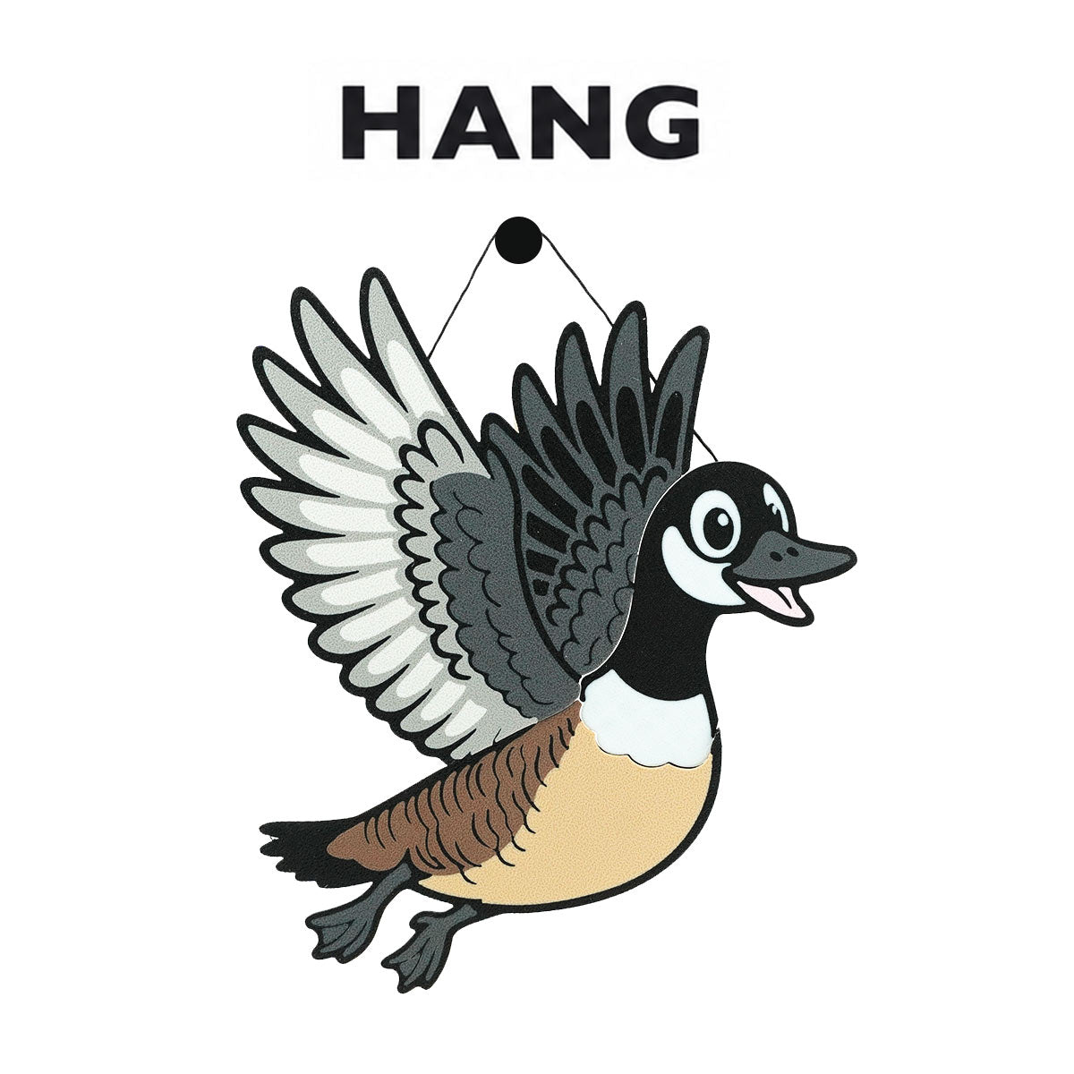 Goose Target - Breaks apart when hit. Magnetically Snaps back together in seconds.