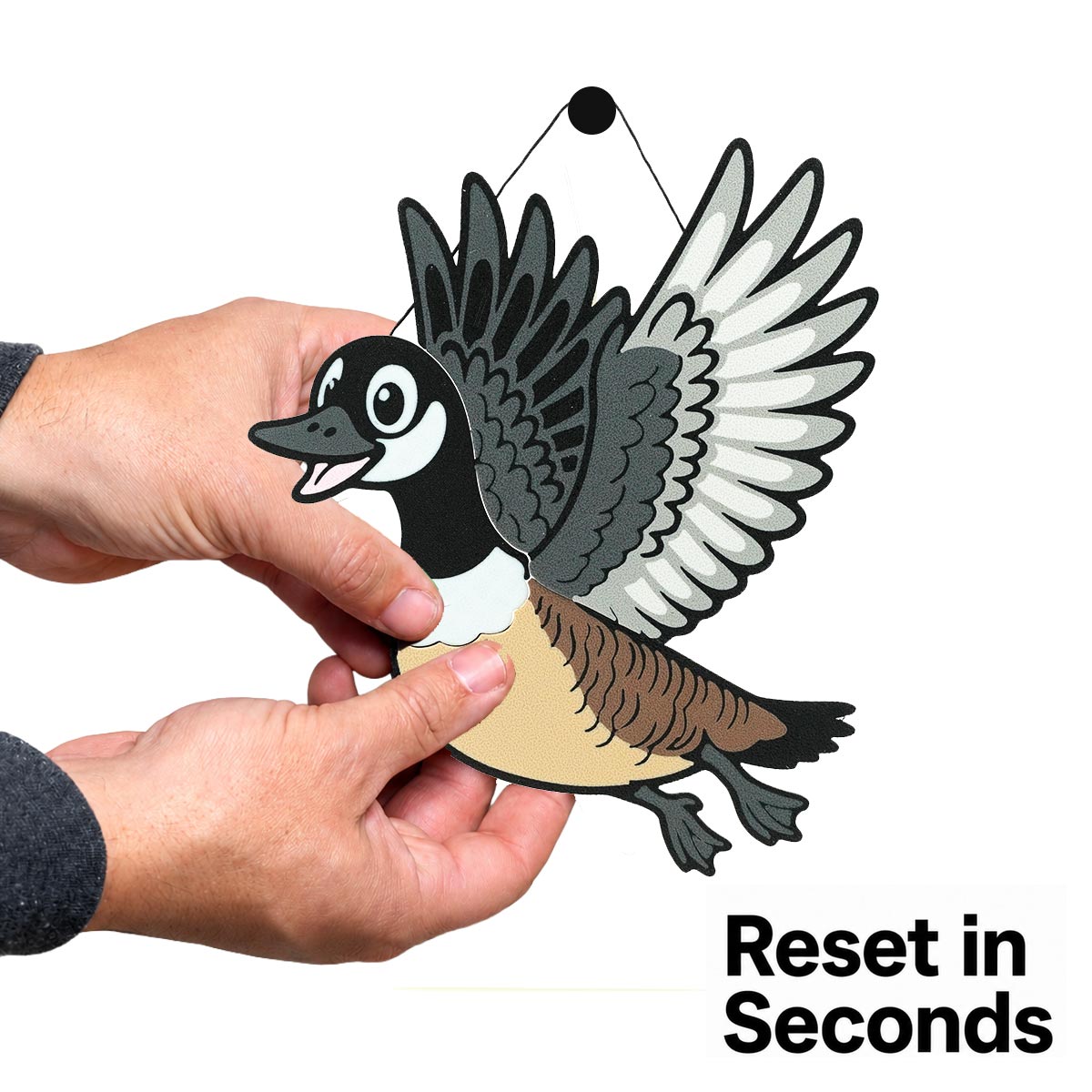 Goose Target - Breaks apart when hit. Magnetically Snaps back together in seconds.