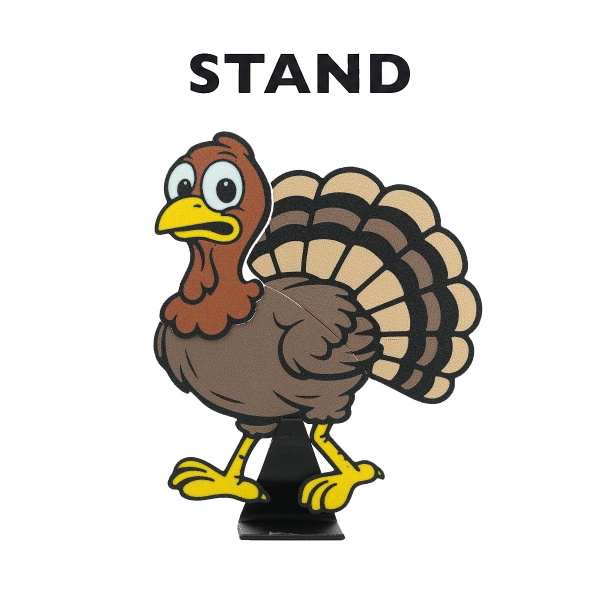 Turkey Target - Breaks apart when hit. Magnetically Snaps back together in seconds.
